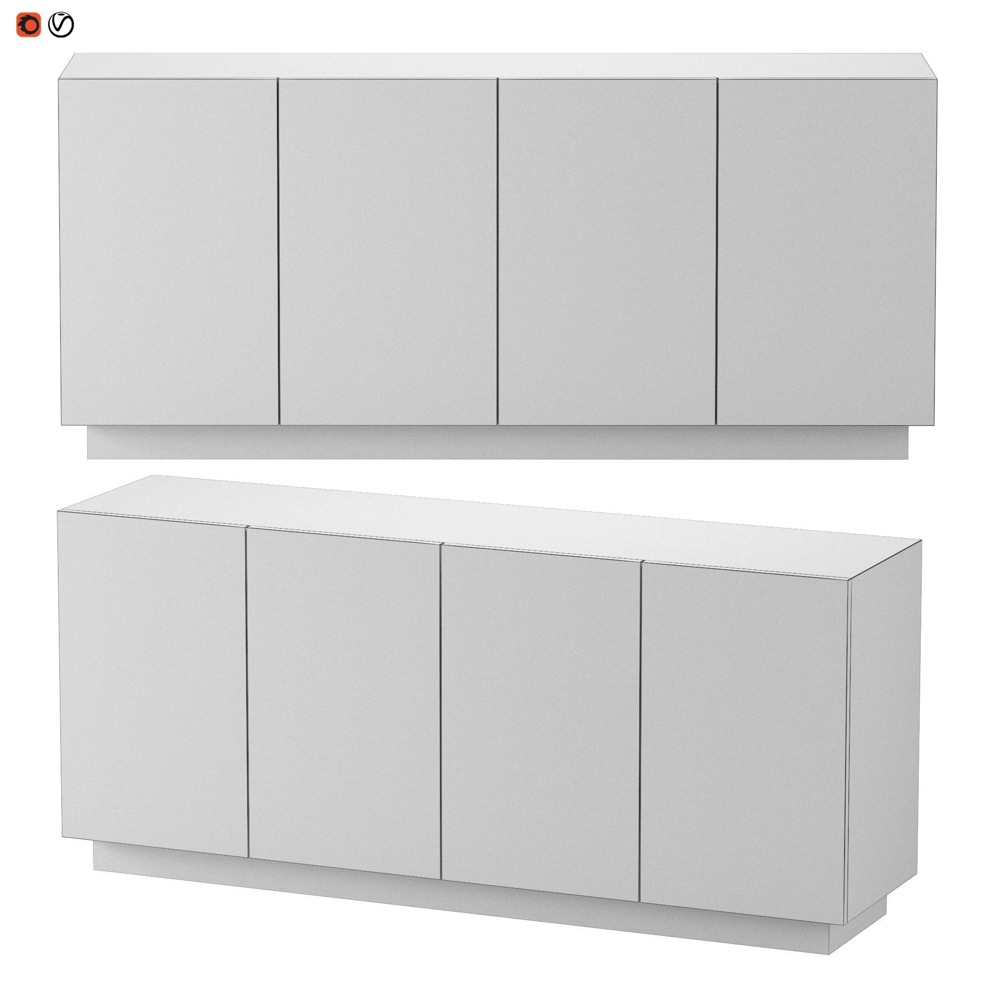 Sideboard Cesis 3D model_1