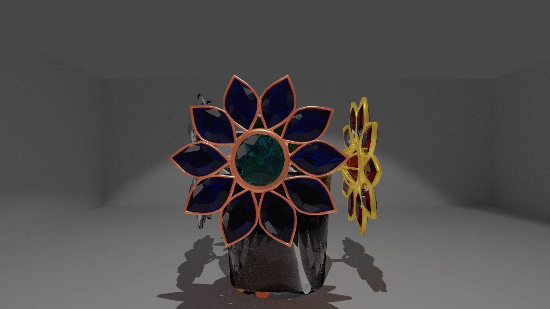 Precious flowers  3D model_8