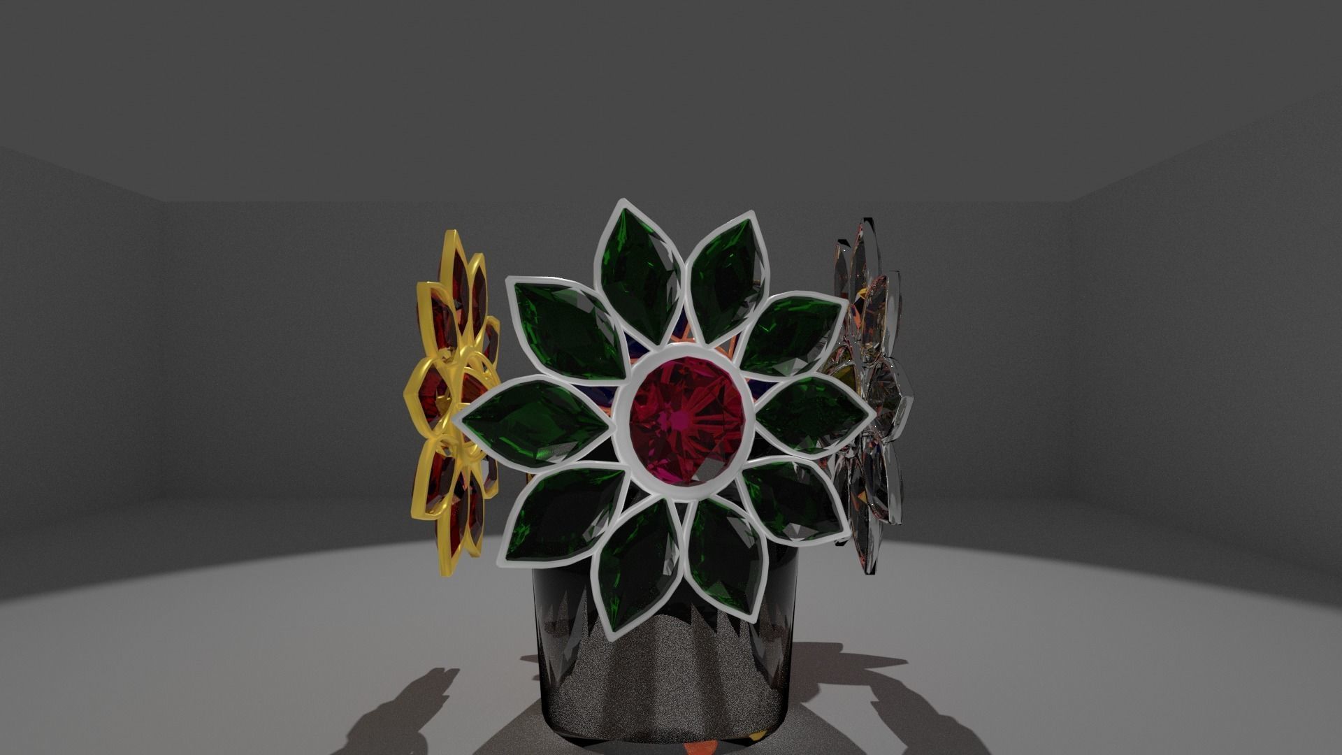 Precious flowers  3D model_7