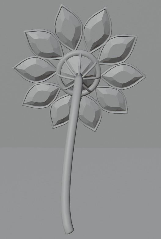 Precious flowers  3D model_1