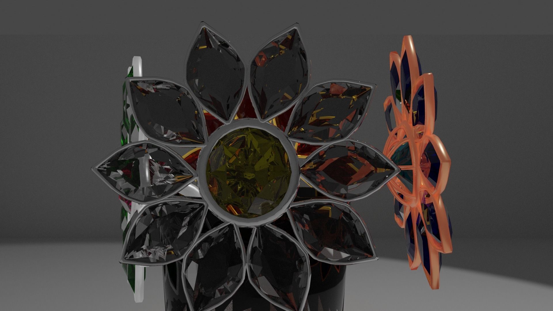 Precious flowers  3D model_6