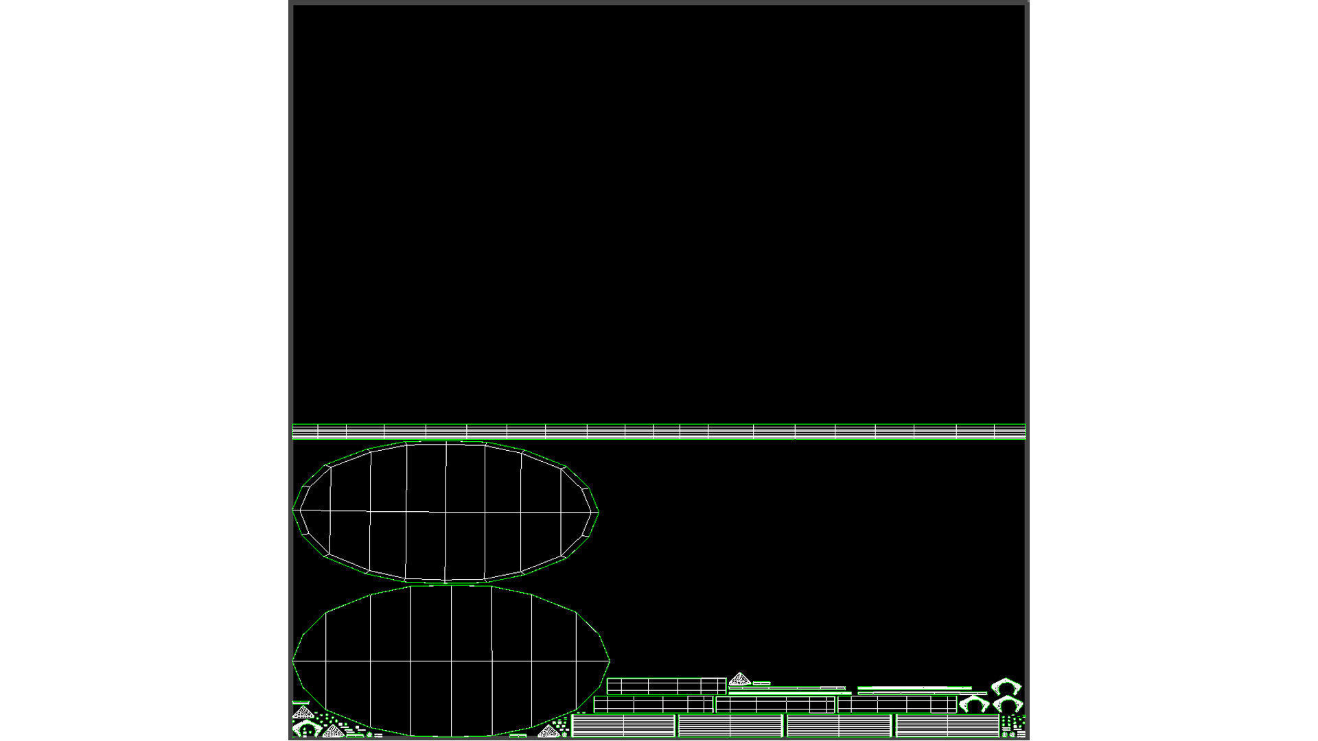 Halden Dark Charcoal Oval Coffee Table Low-poly 3D model_12