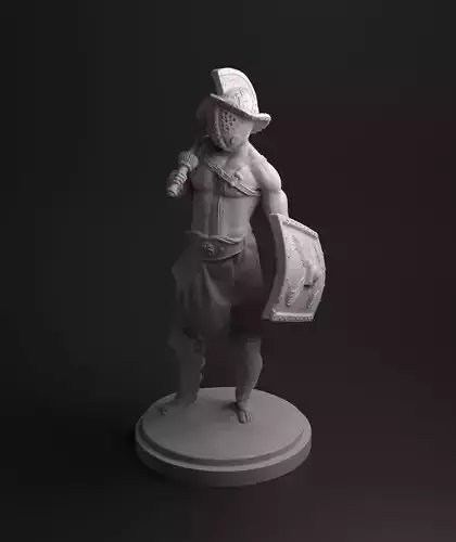 Murmillo gladiator intended for 3D printing 3D print model