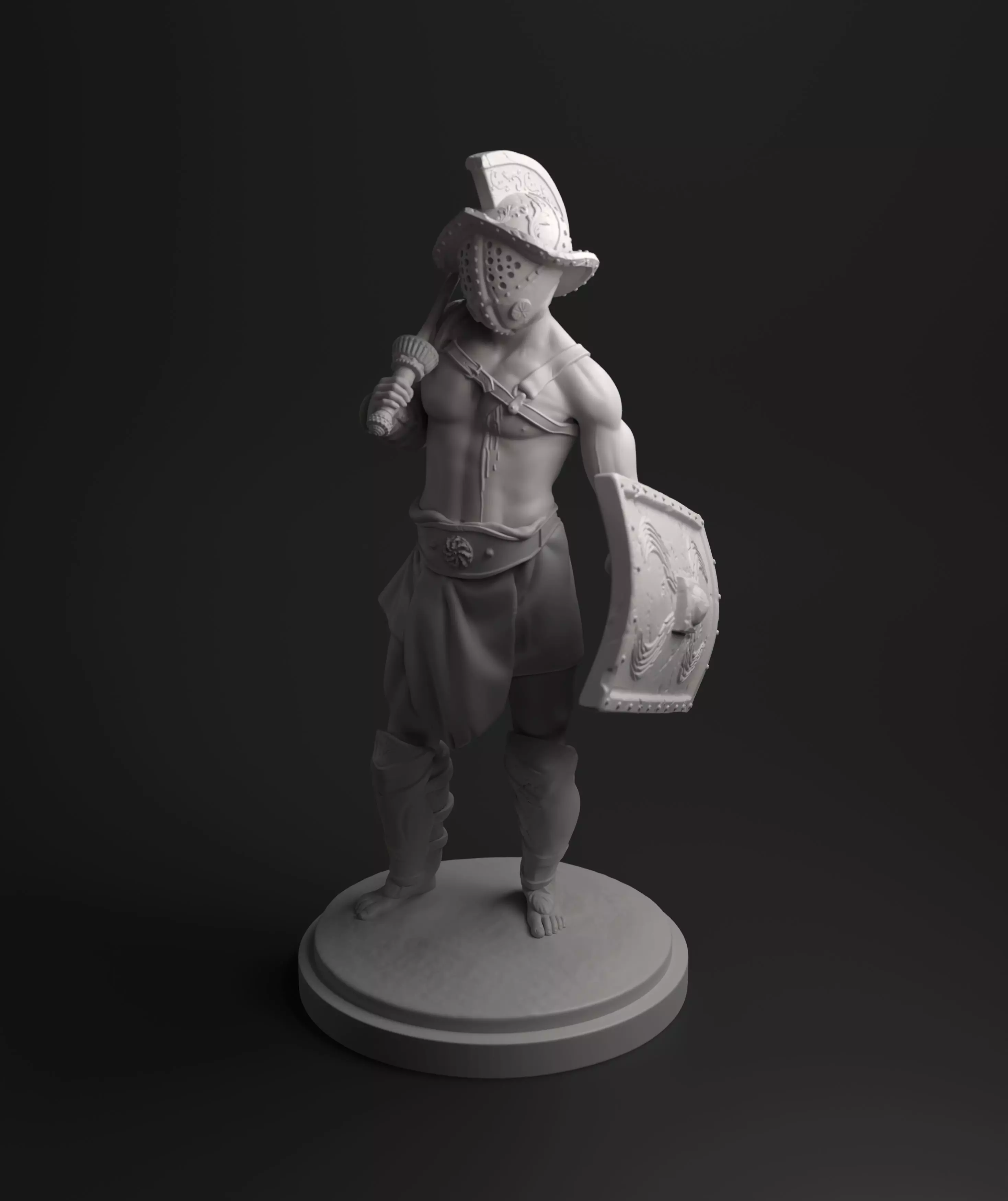 Murmillo gladiator intended for 3D printing 3D print model_0
