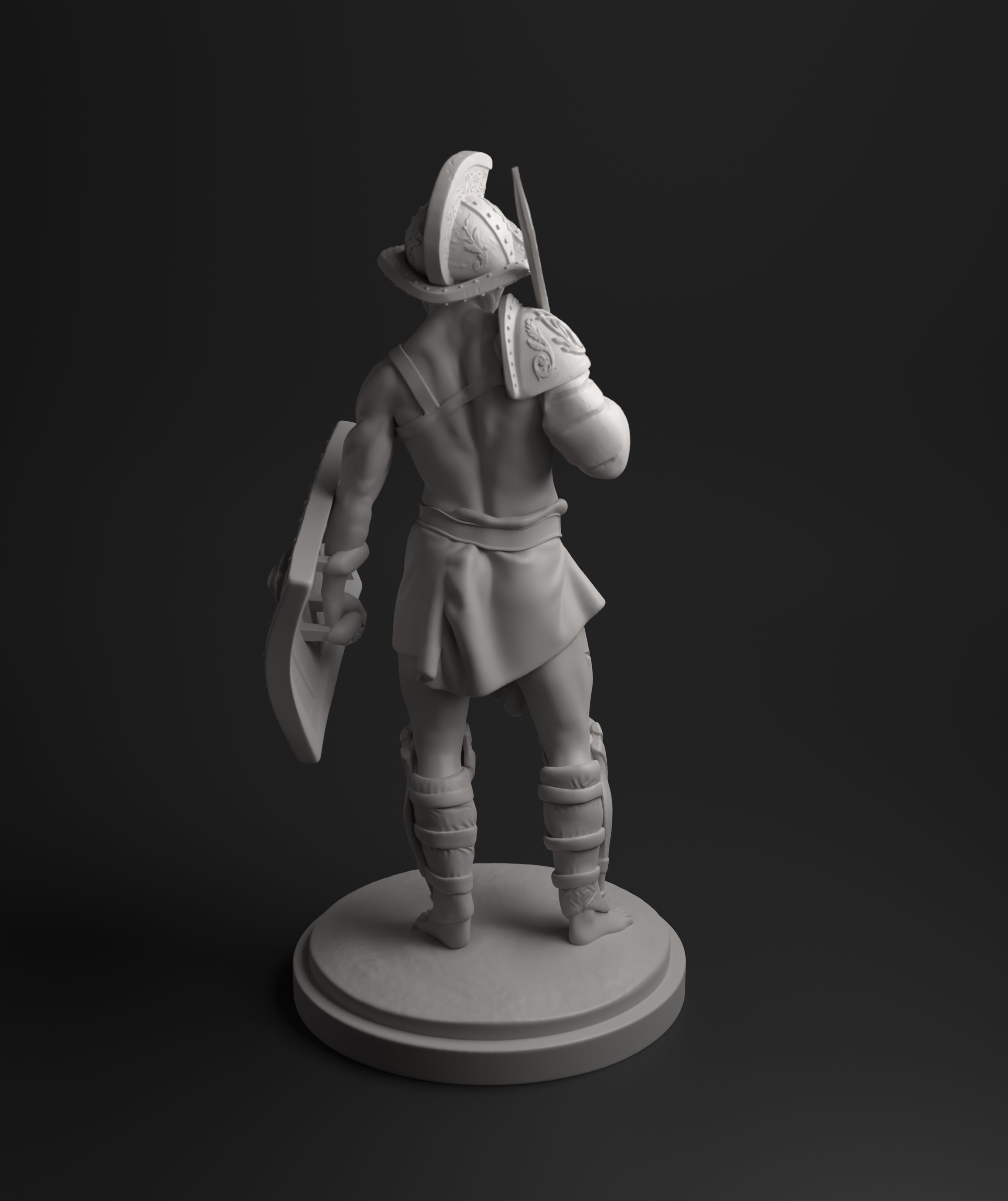 Murmillo gladiator intended for 3D printing 3D print model_13