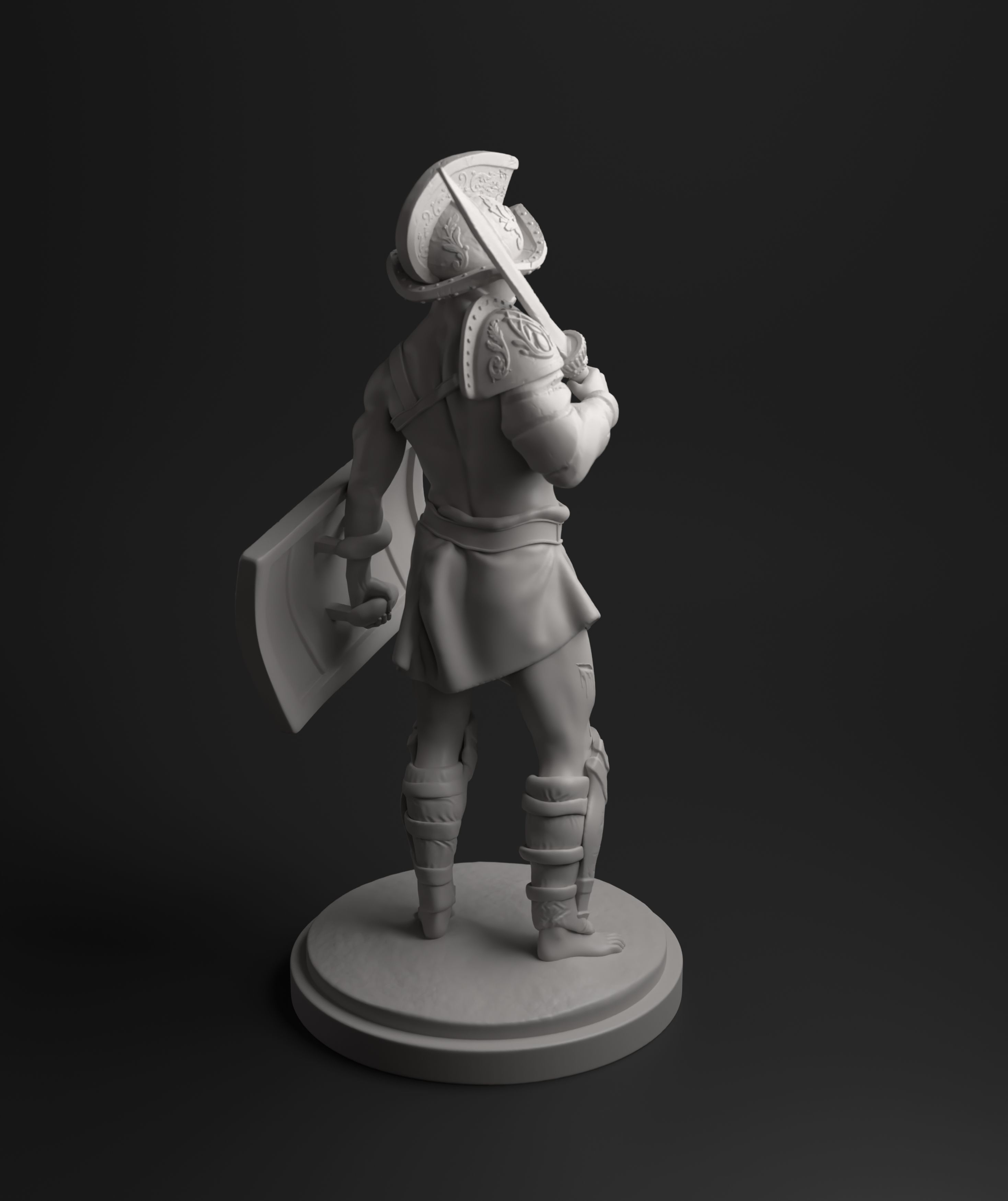 Murmillo gladiator intended for 3D printing 3D print model_14