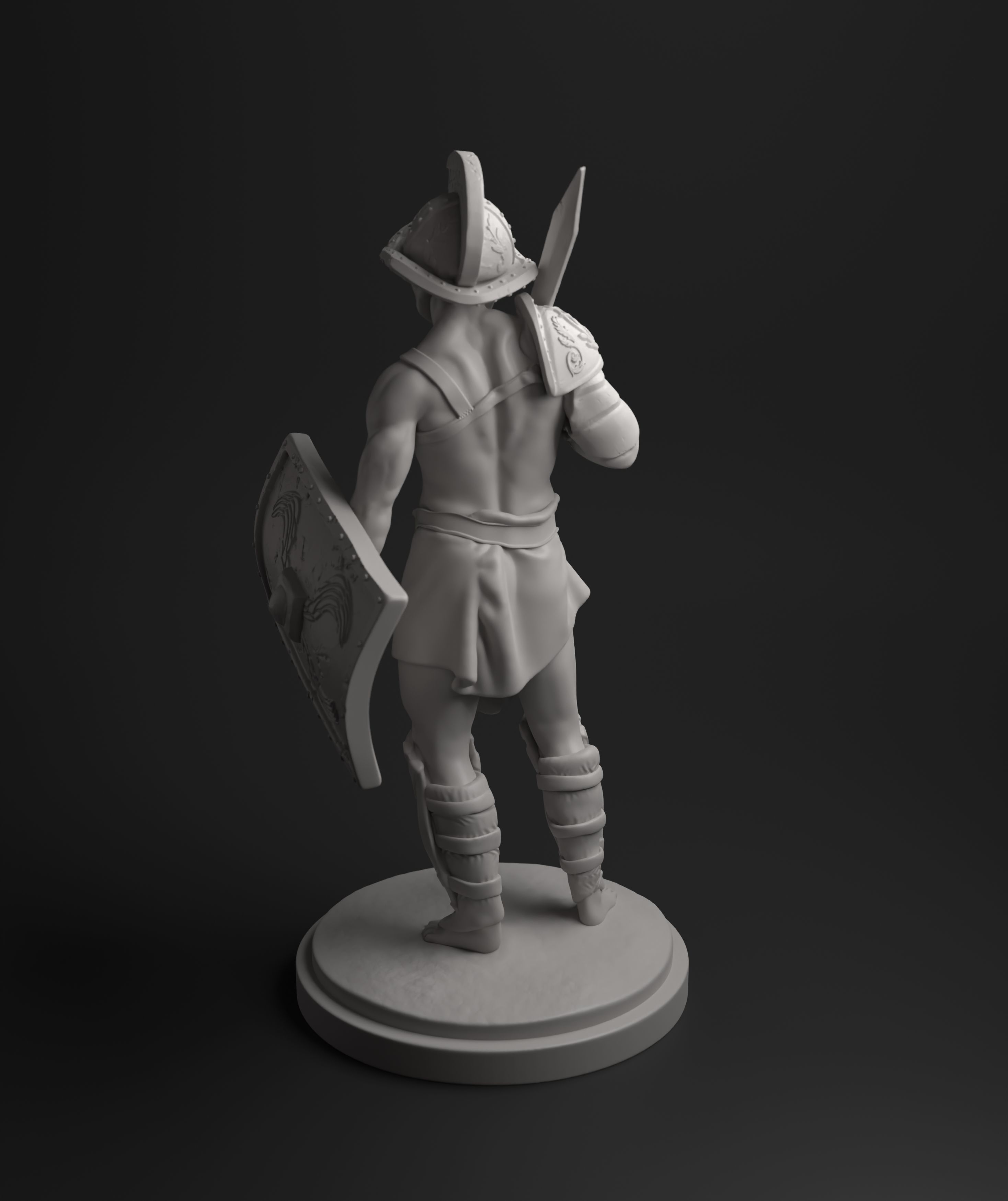 Murmillo gladiator intended for 3D printing 3D print model_12
