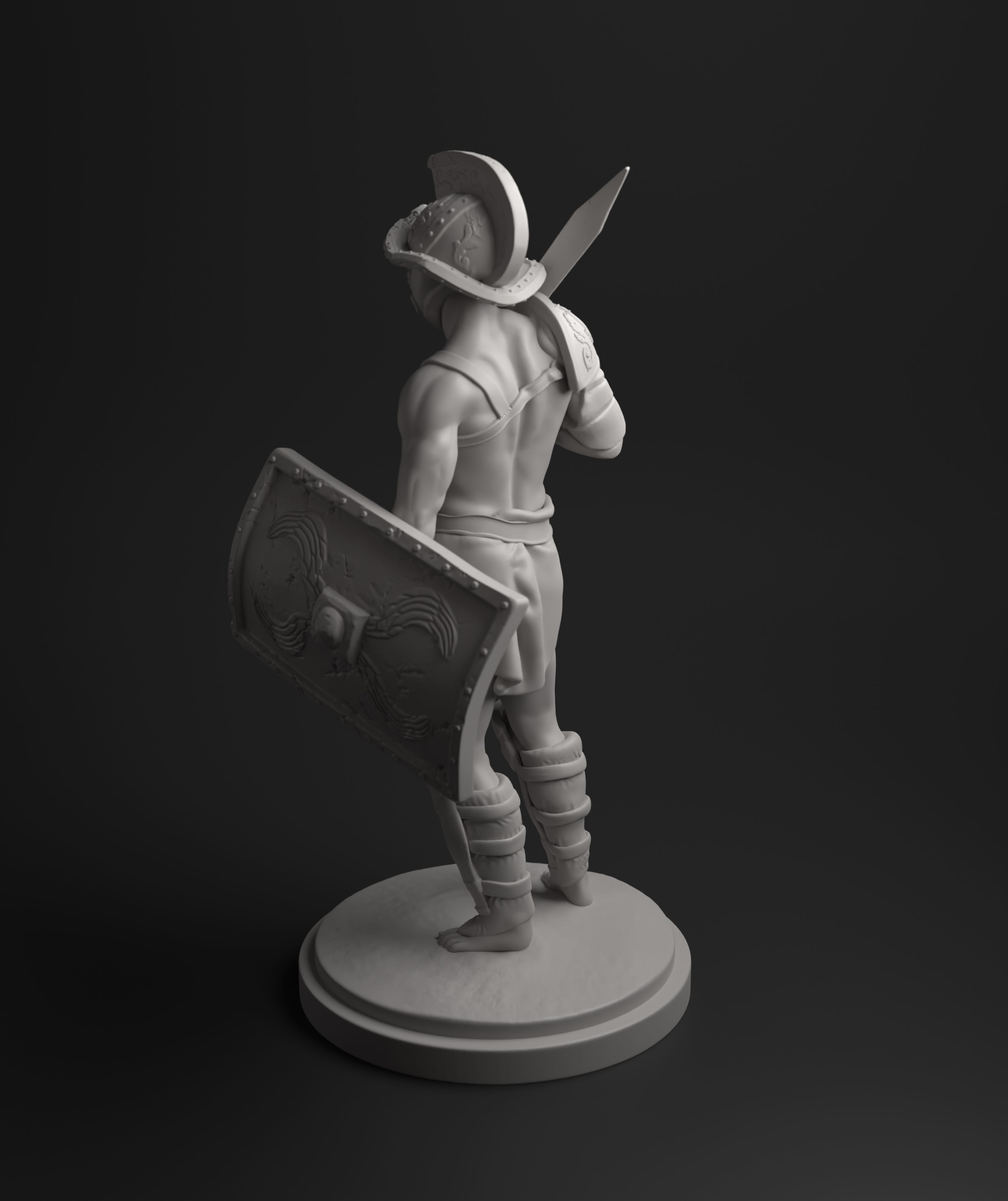 Murmillo gladiator intended for 3D printing 3D print model_11
