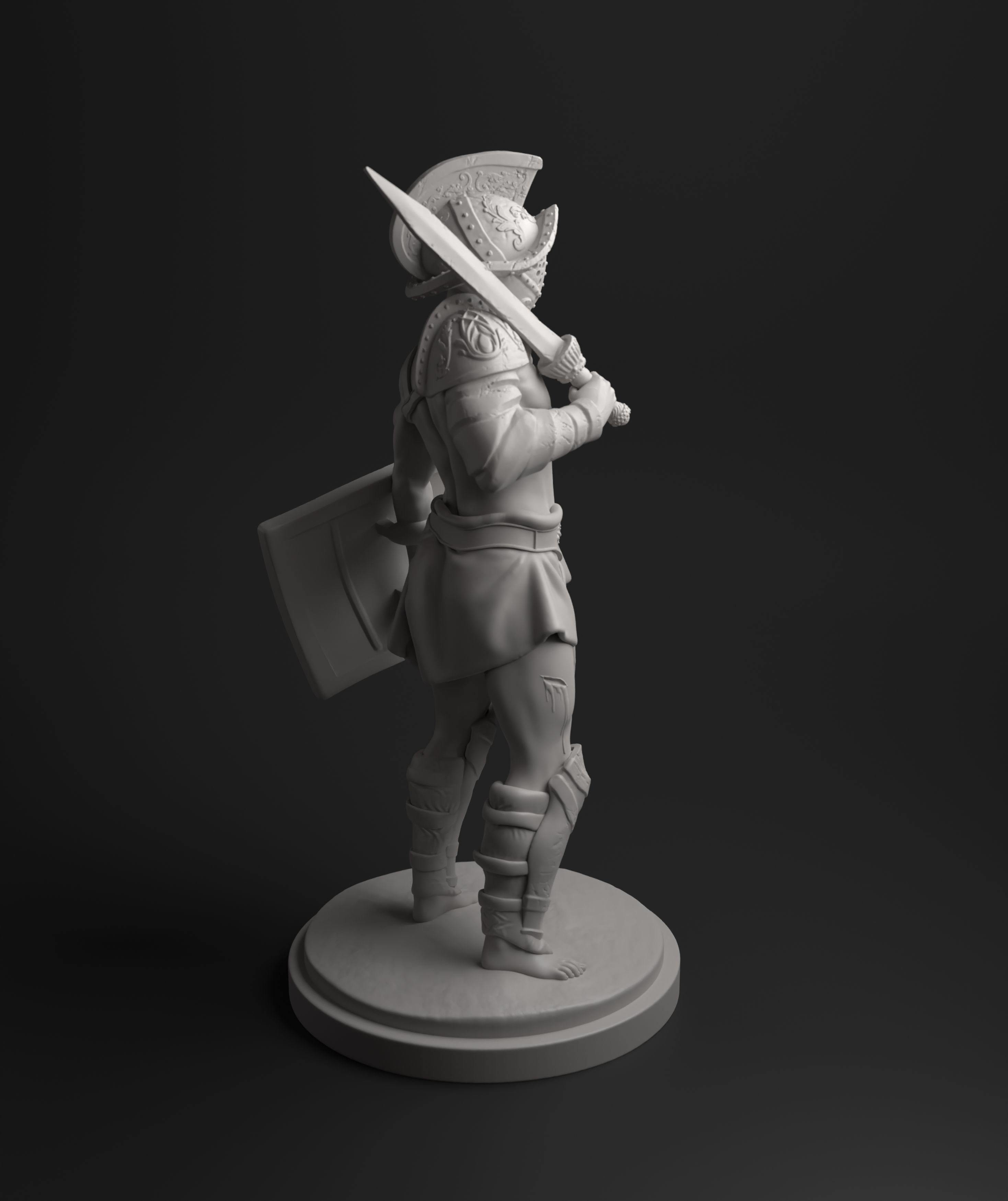 Murmillo gladiator intended for 3D printing 3D print model_4