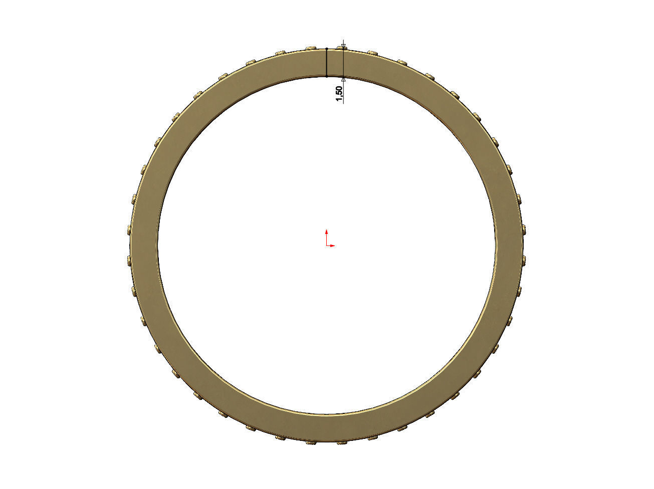 Diamond cuban link band US sizes 6 7 8 3D print model_5