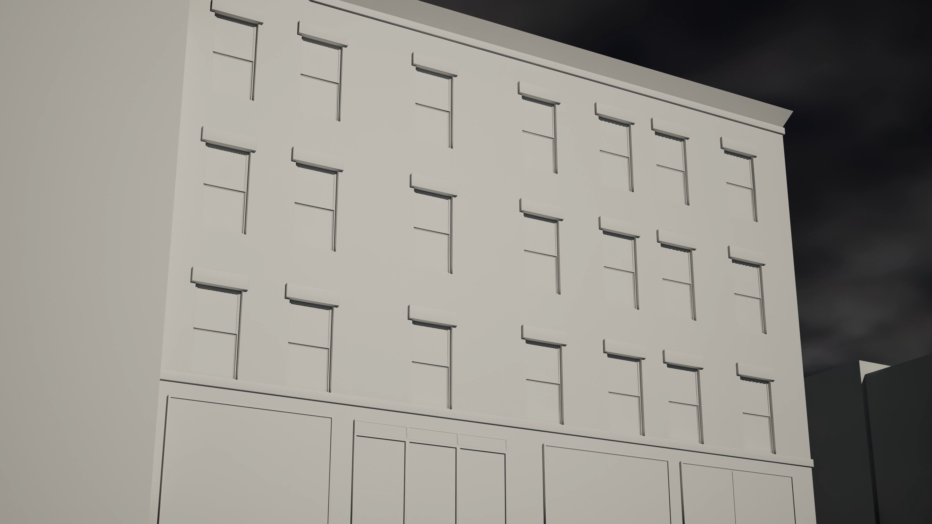 Building 01 Free low-poly 3D model_2