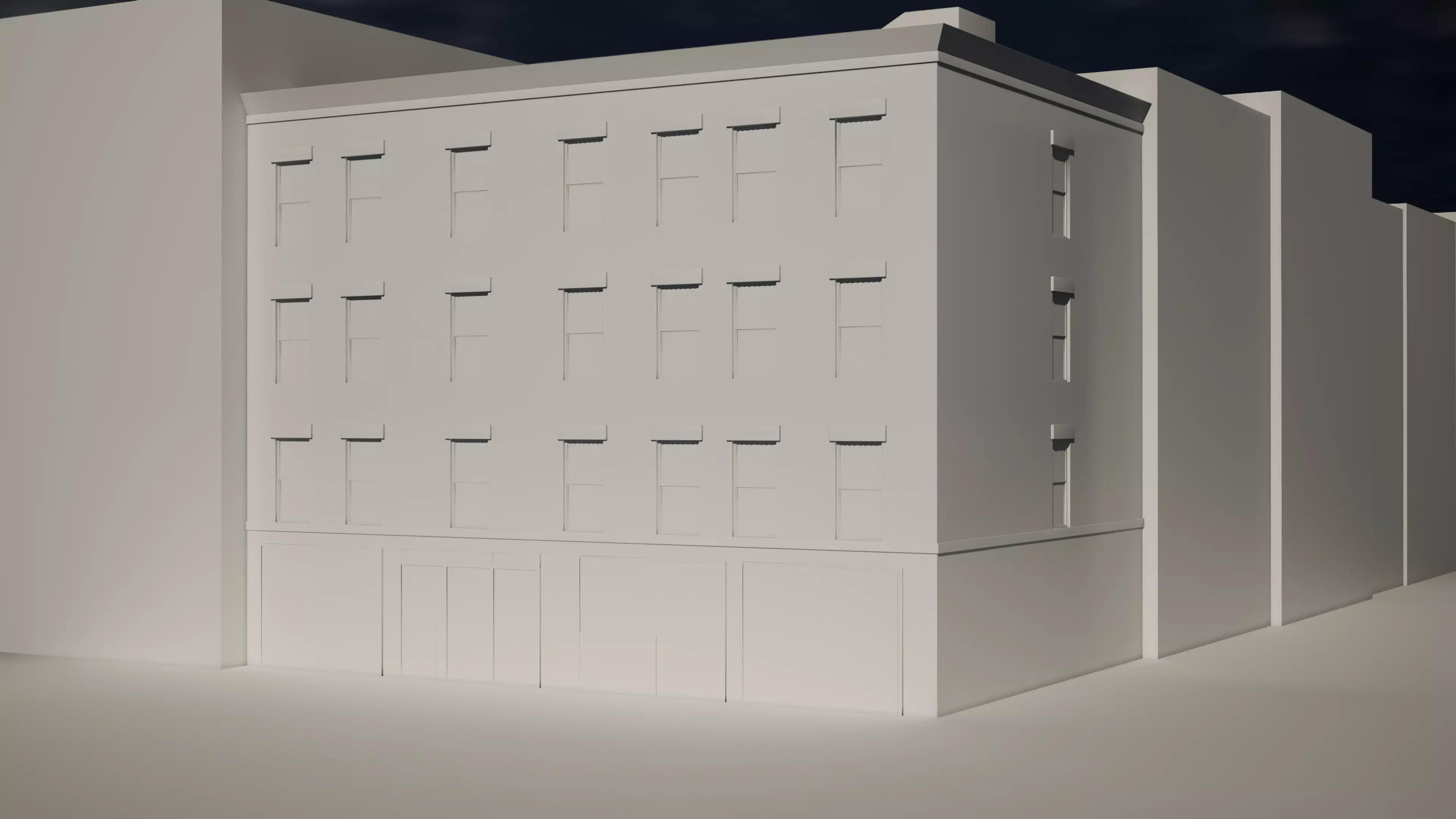 Building 01 Free low-poly 3D model_0