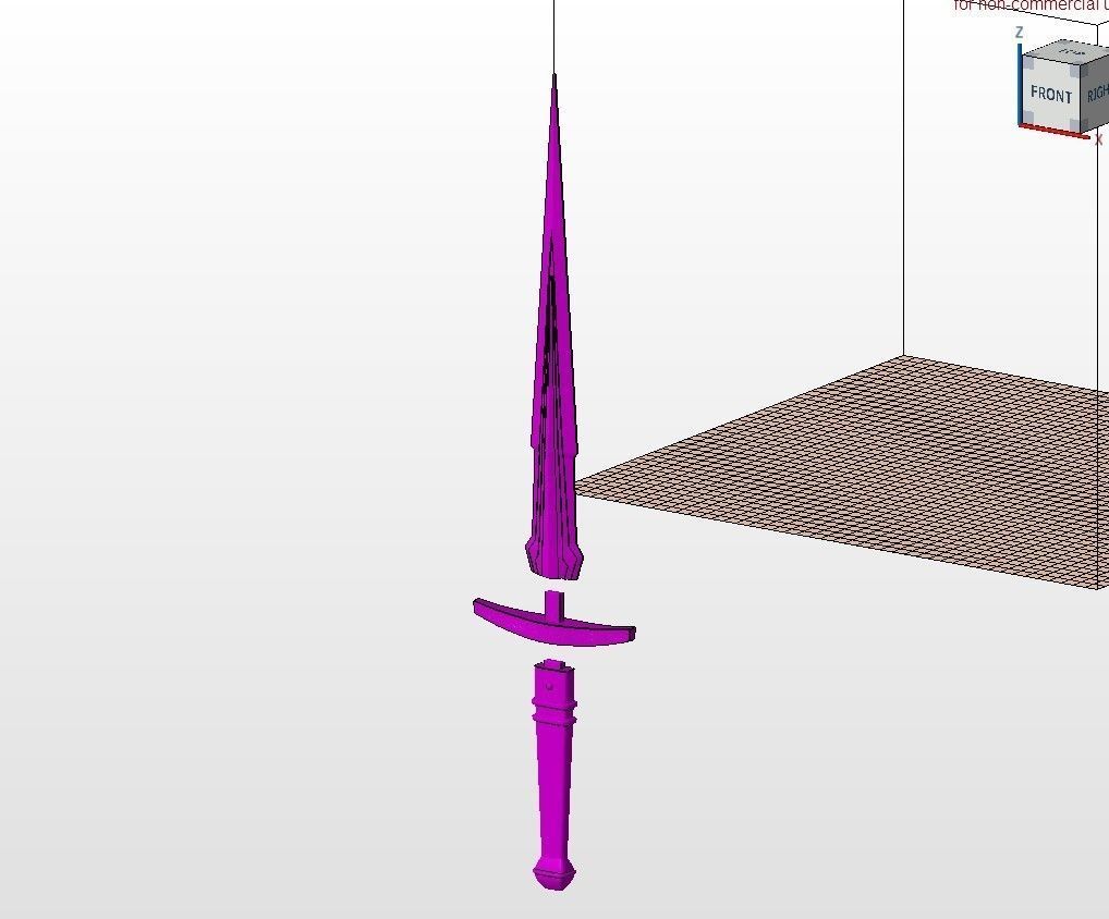 Loki Dagger 3D print model_10