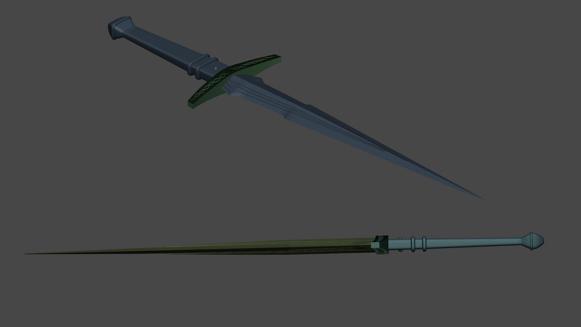 Loki Dagger 3D print model_5