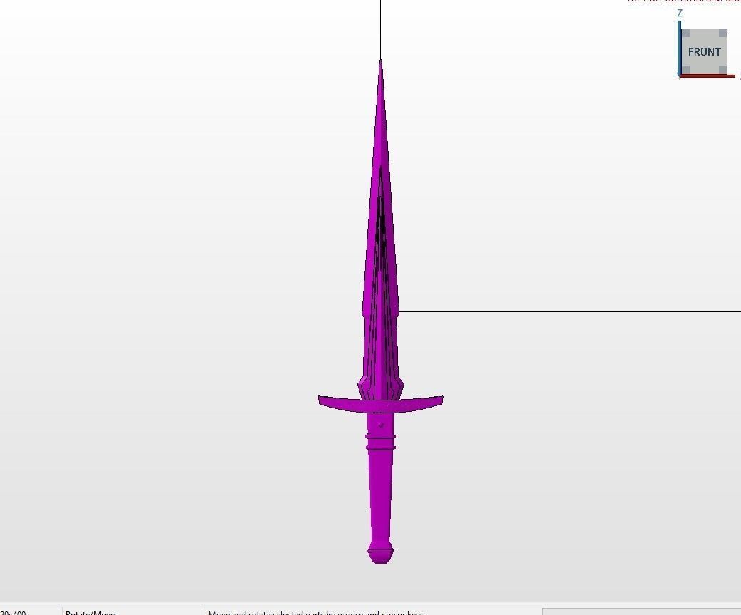 Loki Dagger 3D print model_7