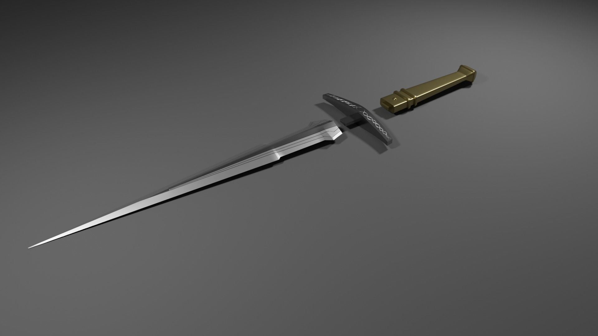 Loki Dagger 3D print model_2