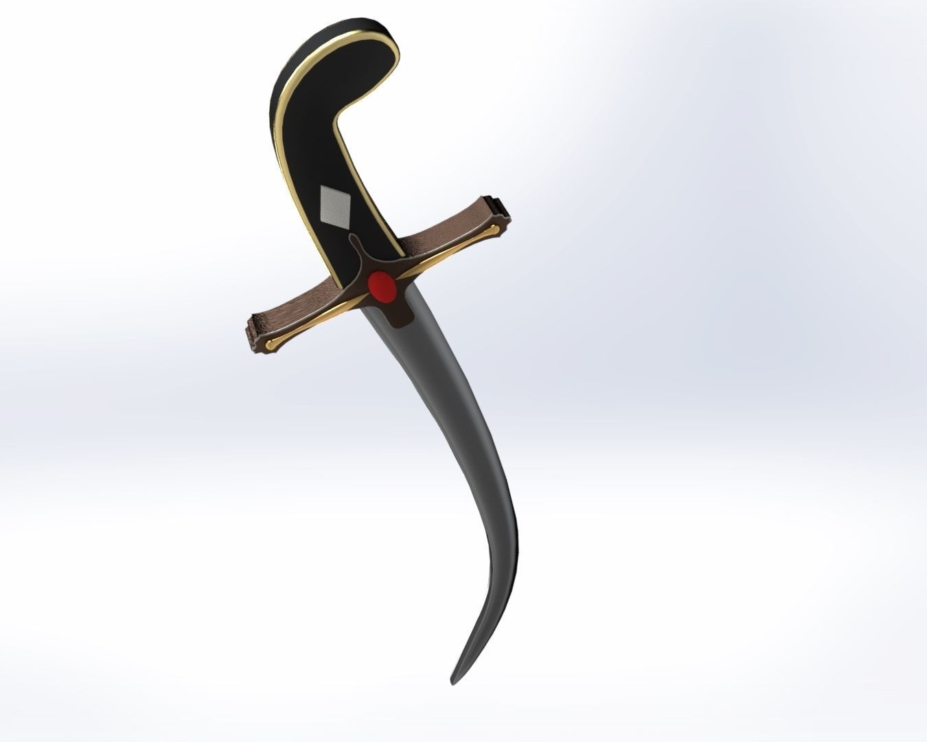 Arabic sword 3D model_1