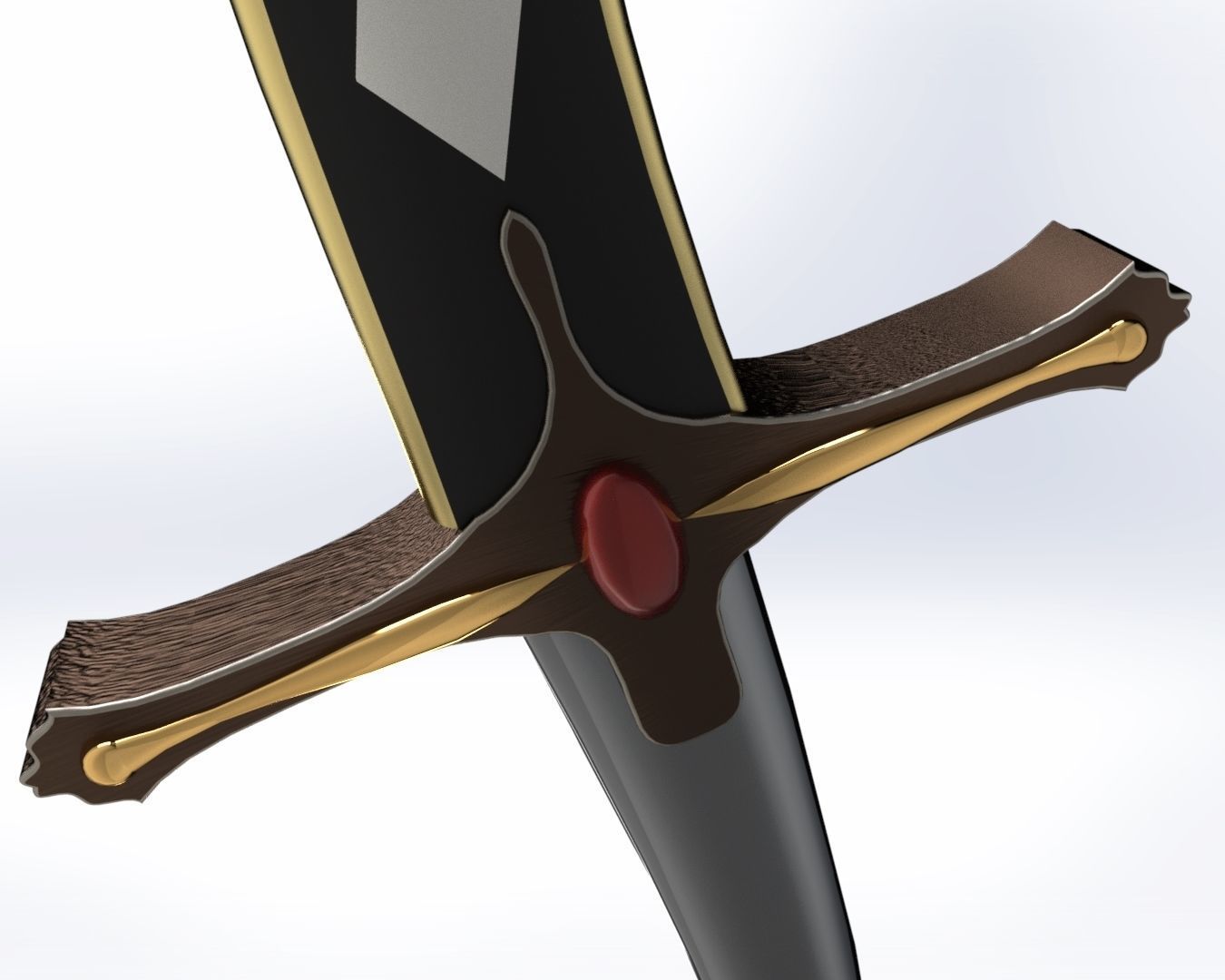 Arabic sword 3D model_3