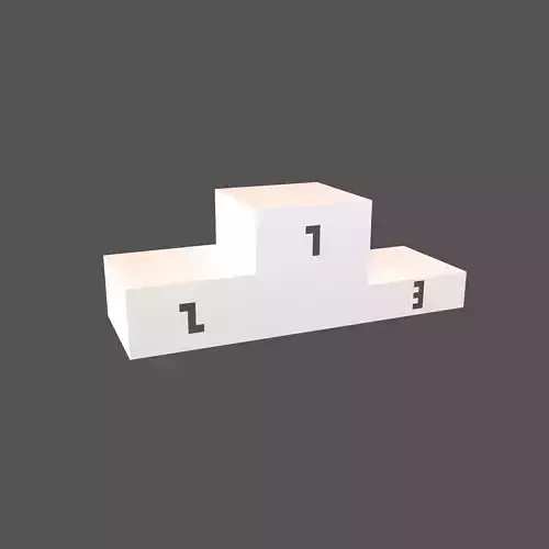 Voxel Podium v1 001 Low-poly 3D model Voxel Podium v1 001 Low-poly 3D model