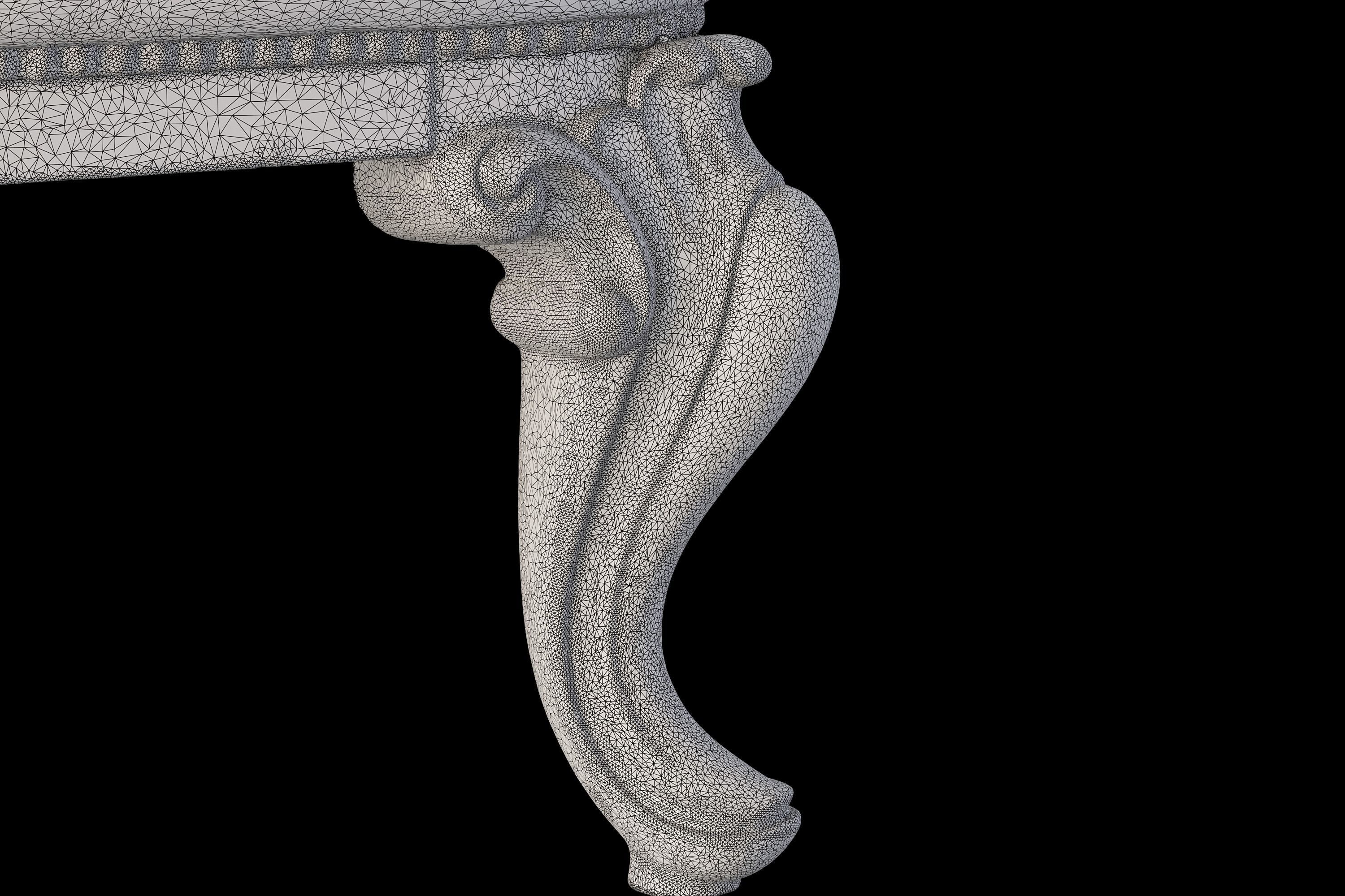 Leather chair 3D model_2