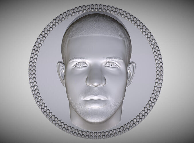 Drake medallion pendant 3D printing ready stl obj 3D print model