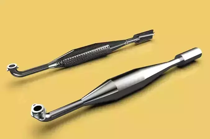 MOTORBIKE MUFFLER MOTORCYCLE EXHAUST BIKE RACING 3D model