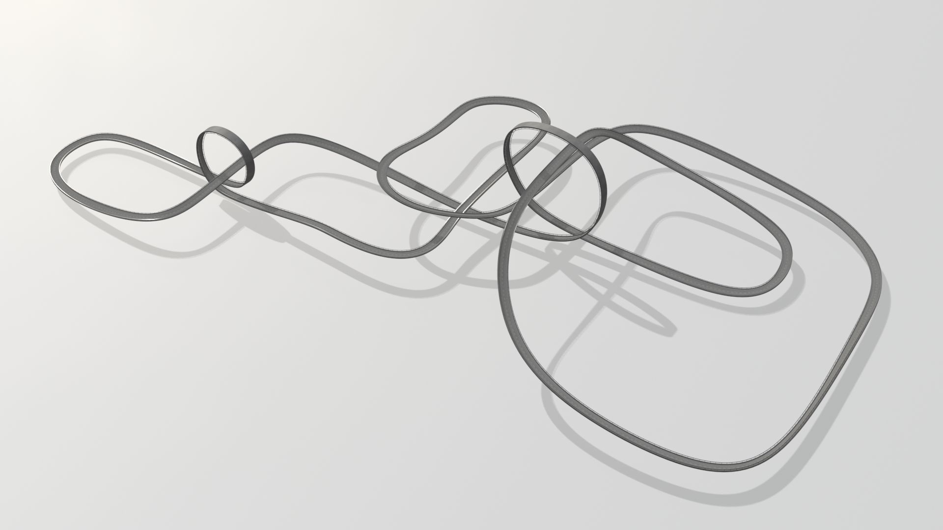 Acrobatic track Low-poly 3D model_3