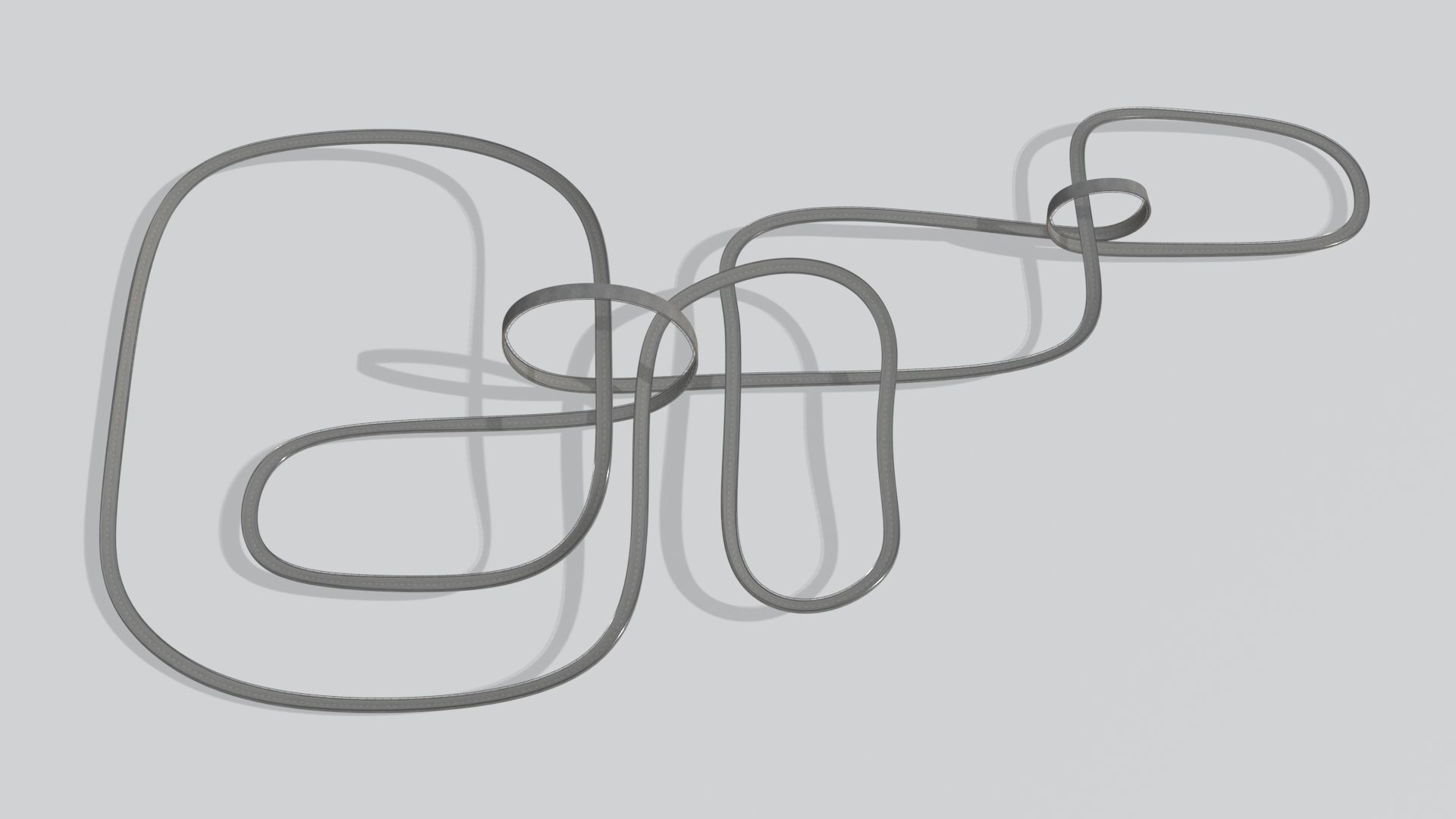 Acrobatic track Low-poly 3D model_11