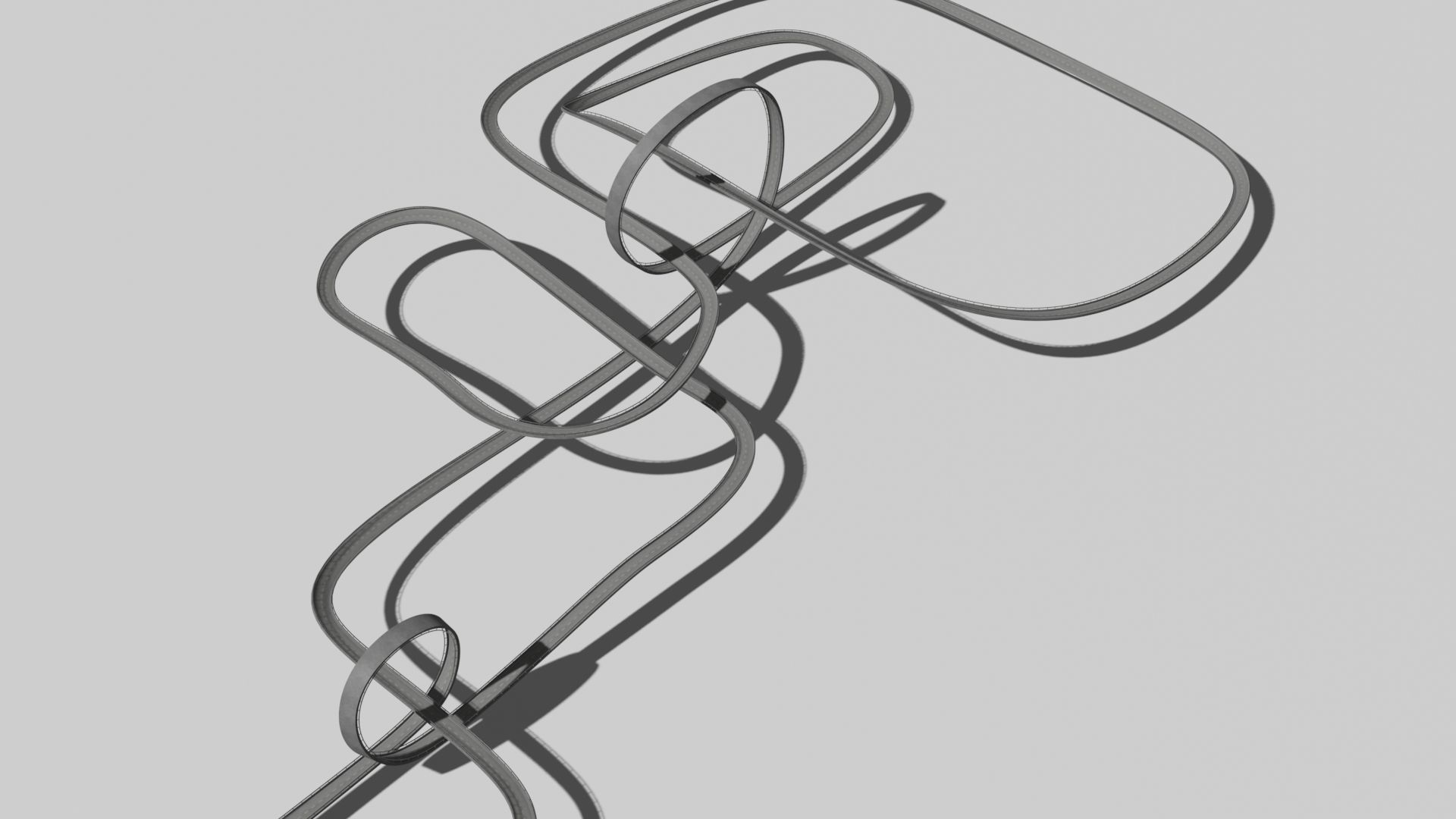 Acrobatic track Low-poly 3D model_13