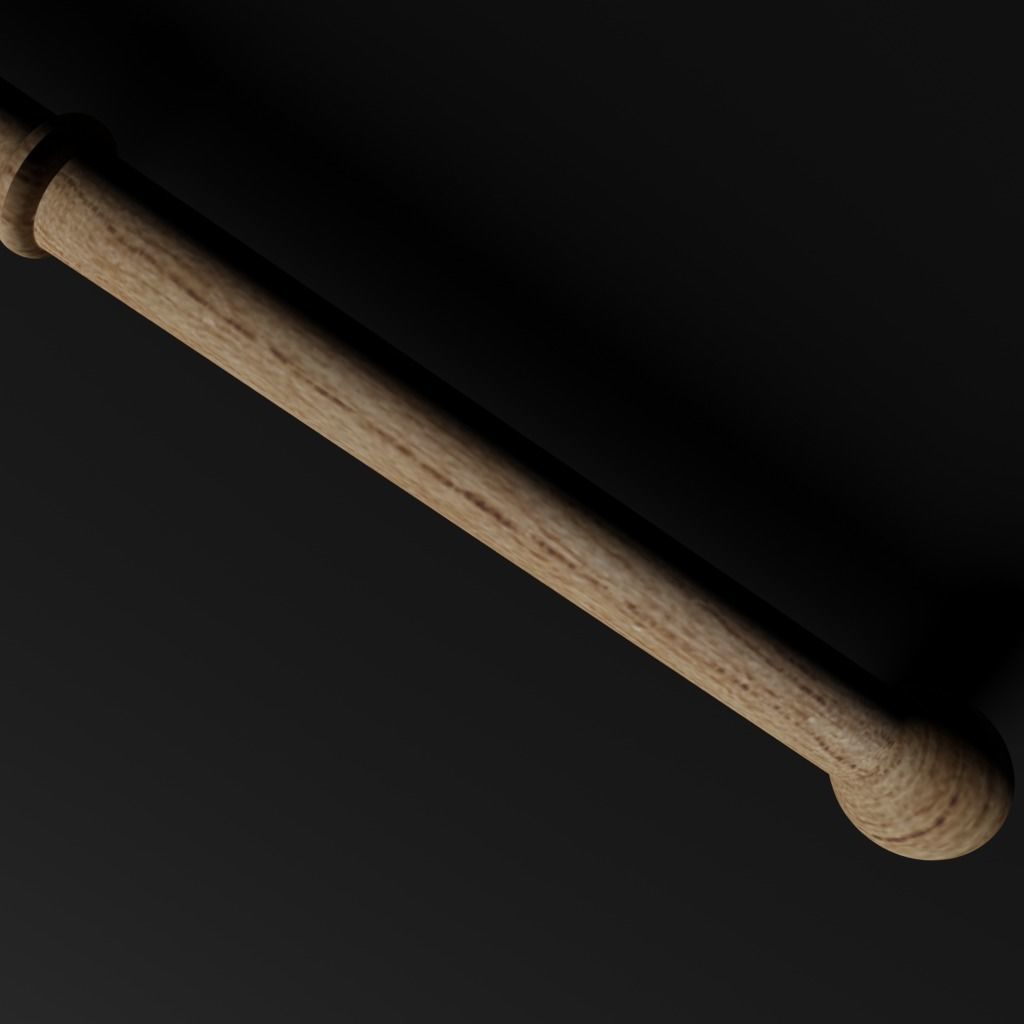 Celtic Bodhran 15 inches Low-poly 3D model_14