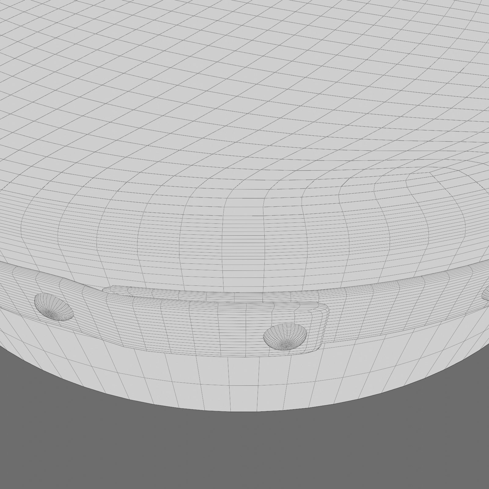 Celtic Bodhran 15 inches Low-poly 3D model_9