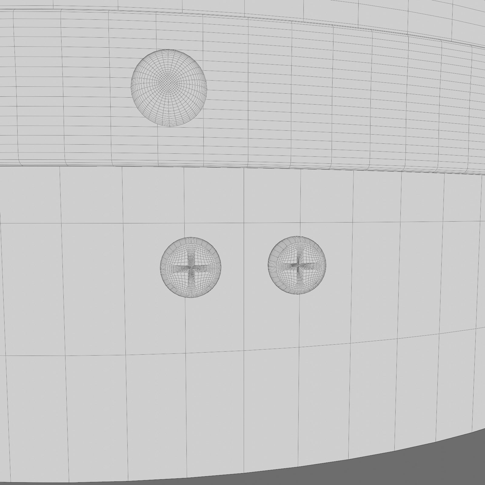 Celtic Bodhran 15 inches Low-poly 3D model_7