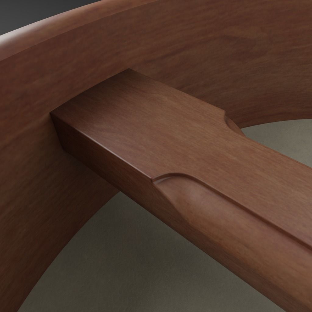 Celtic Bodhran 15 inches Low-poly 3D model_12