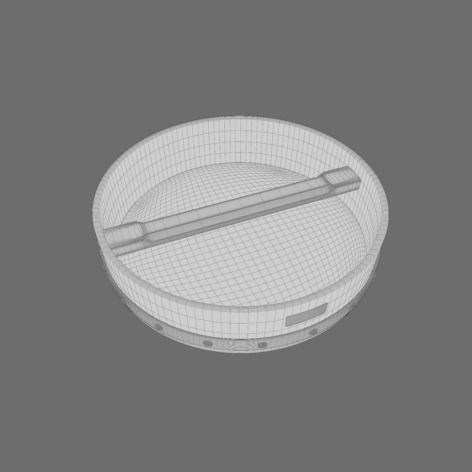 Celtic Bodhran 15 inches Low-poly 3D model_11