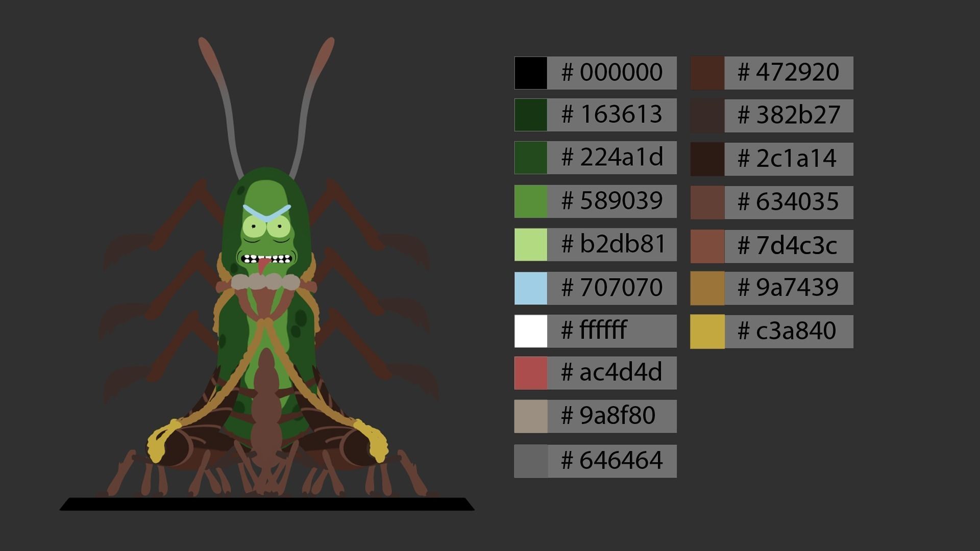 Pickle Rick V2 3D print model_21