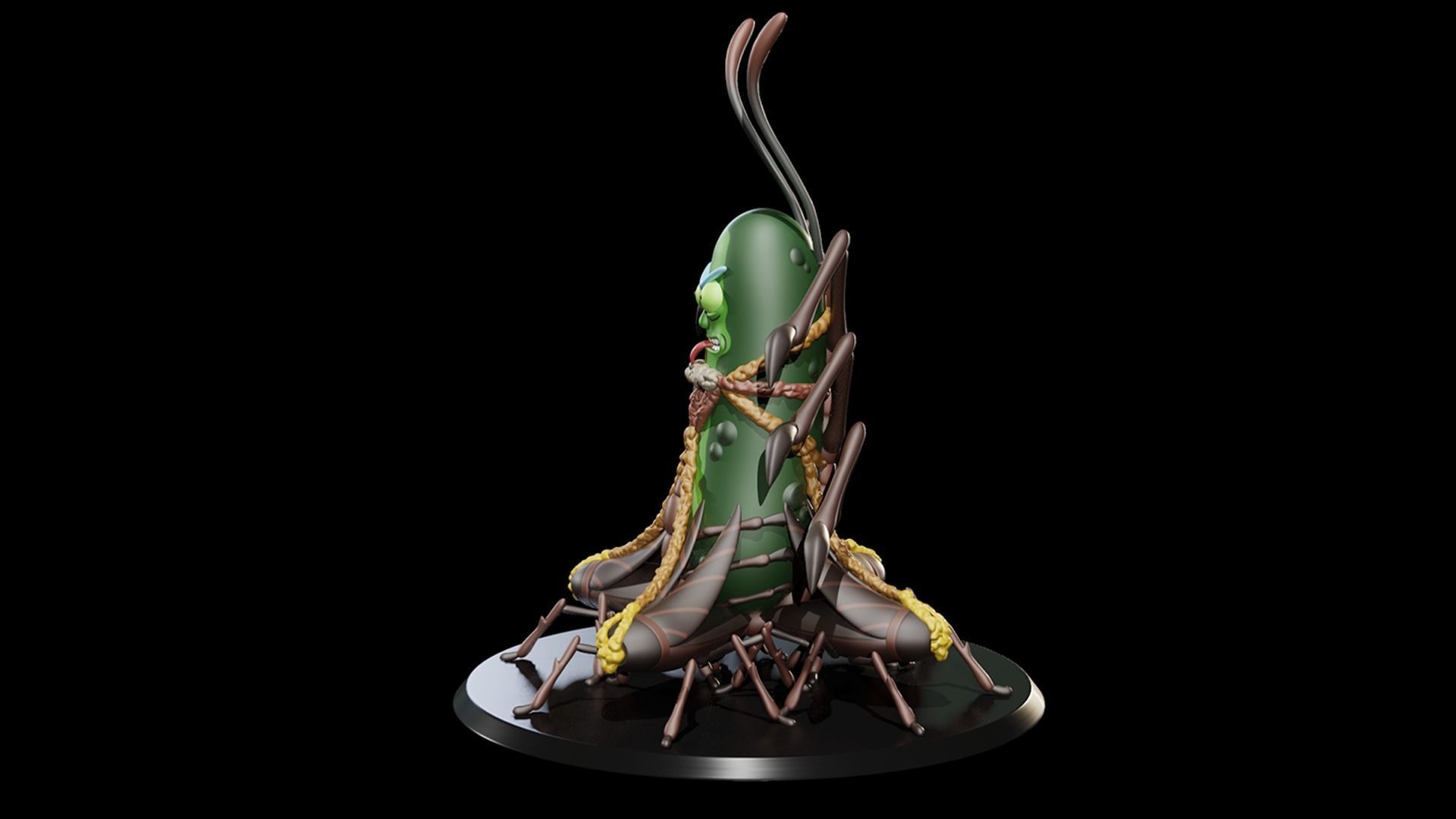 Pickle Rick V2 3D print model_12