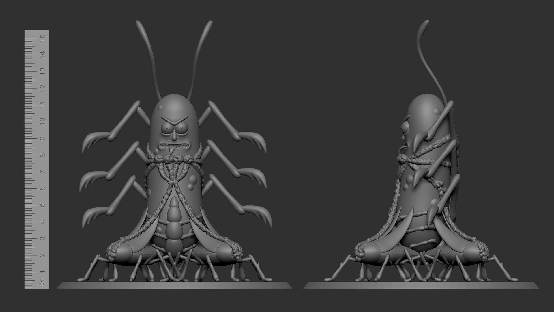 Pickle Rick V2 3D print model_15