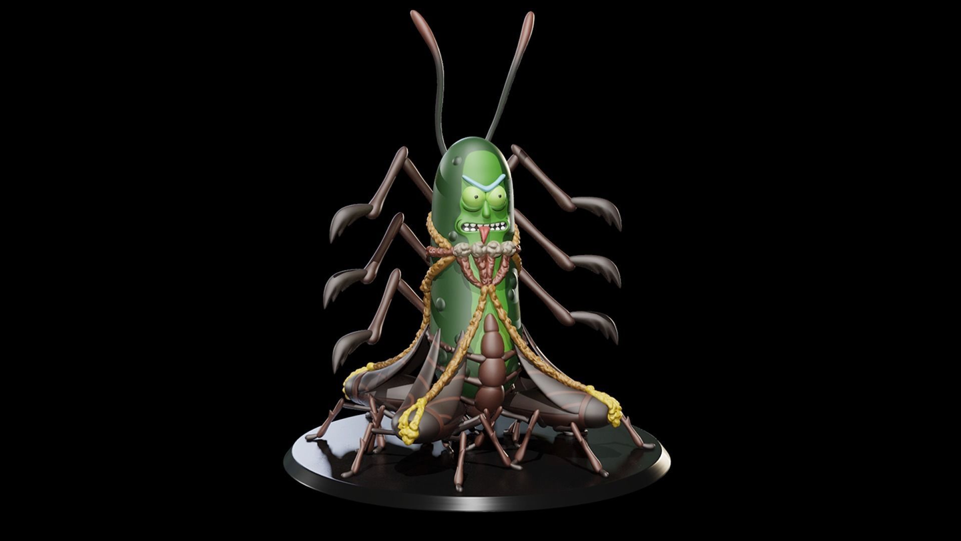 Pickle Rick V2 3D print model_1