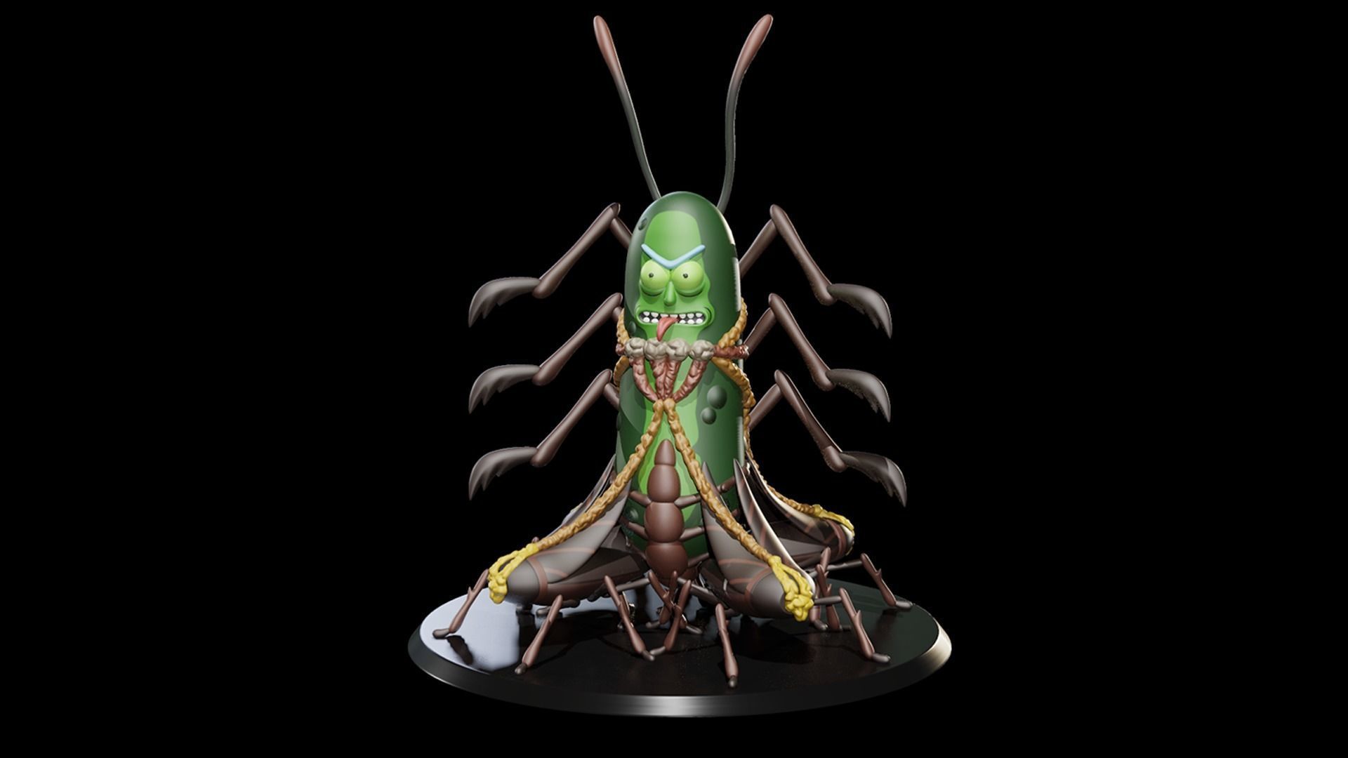 Pickle Rick V2 3D print model_14