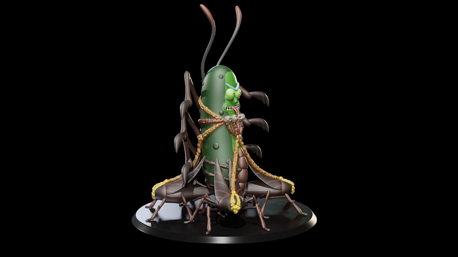 Pickle Rick V2 3D print model_3