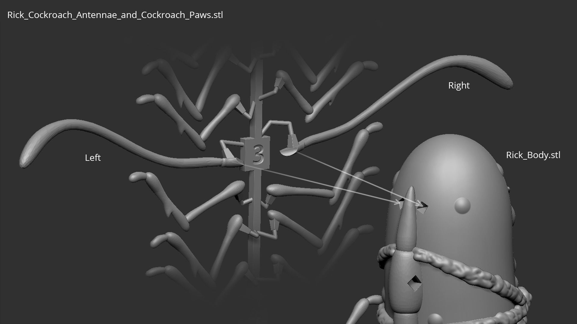 Pickle Rick V2 3D print model_17