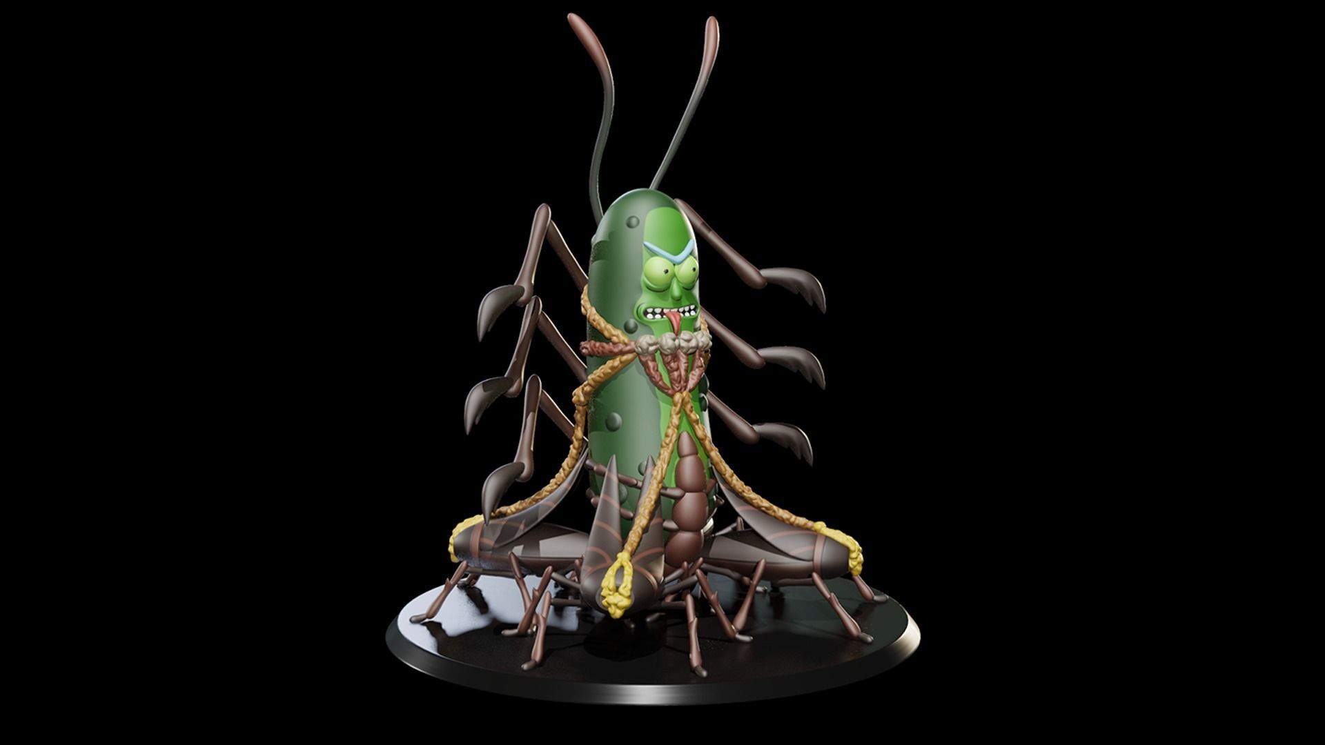 Pickle Rick V2 3D print model_2