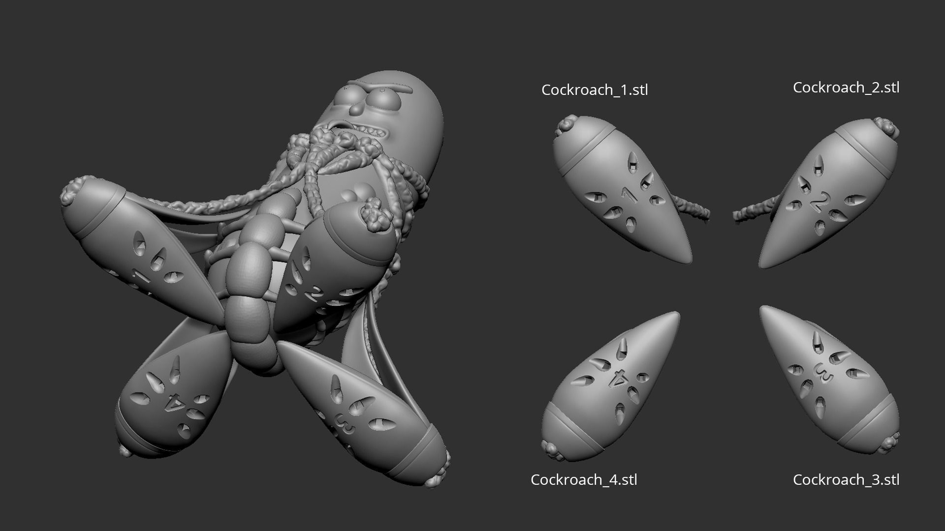 Pickle Rick V2 3D print model_19