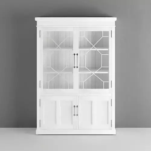 Display cabinet with glass doors