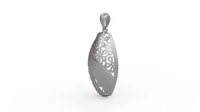 Ultra Vision Medallion Flower Pendant