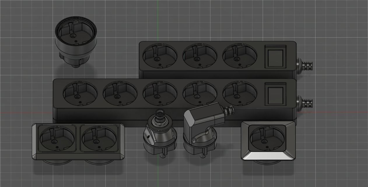 3D model Plugs and Connectors Kit VR / AR / low-poly | CGTrader