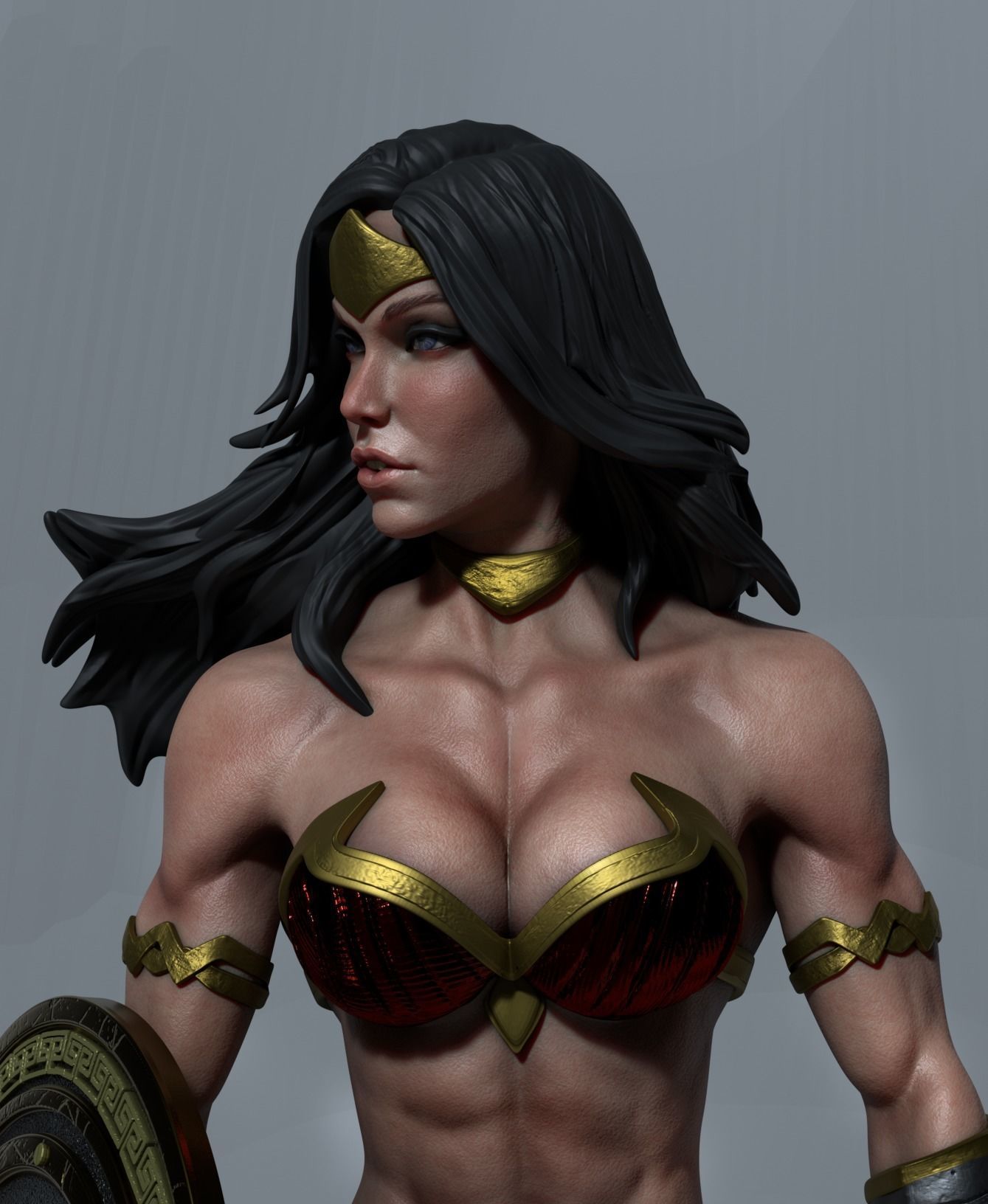 Wonder Woman Pack Model 1 and Model 2 3d Print 3D print model_4