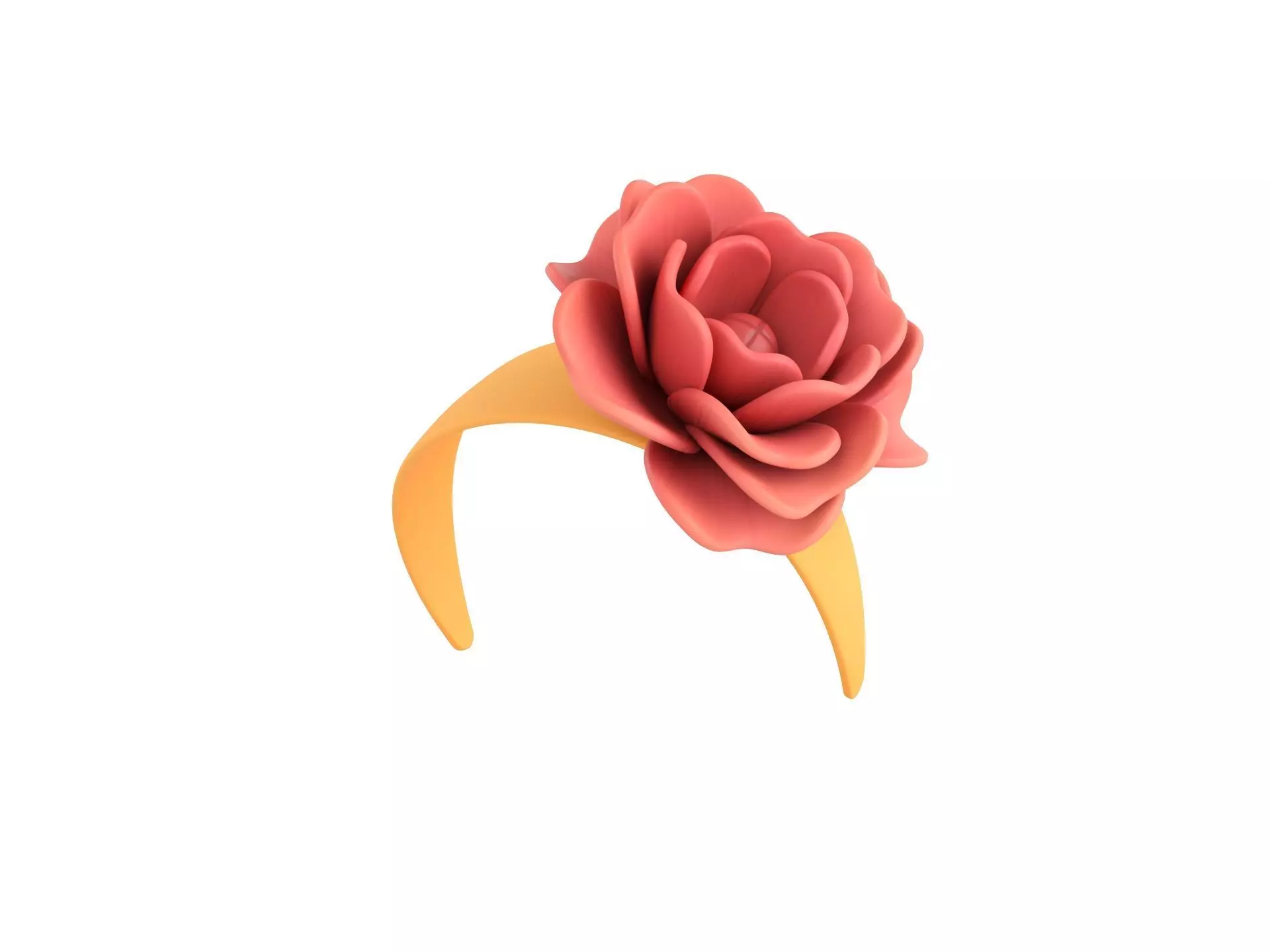 Flower Headband 3D model