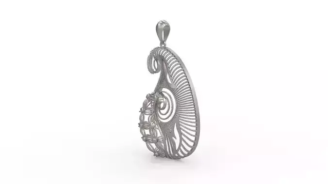 Ultra Vision Wicker Snail Women Luck Pendant