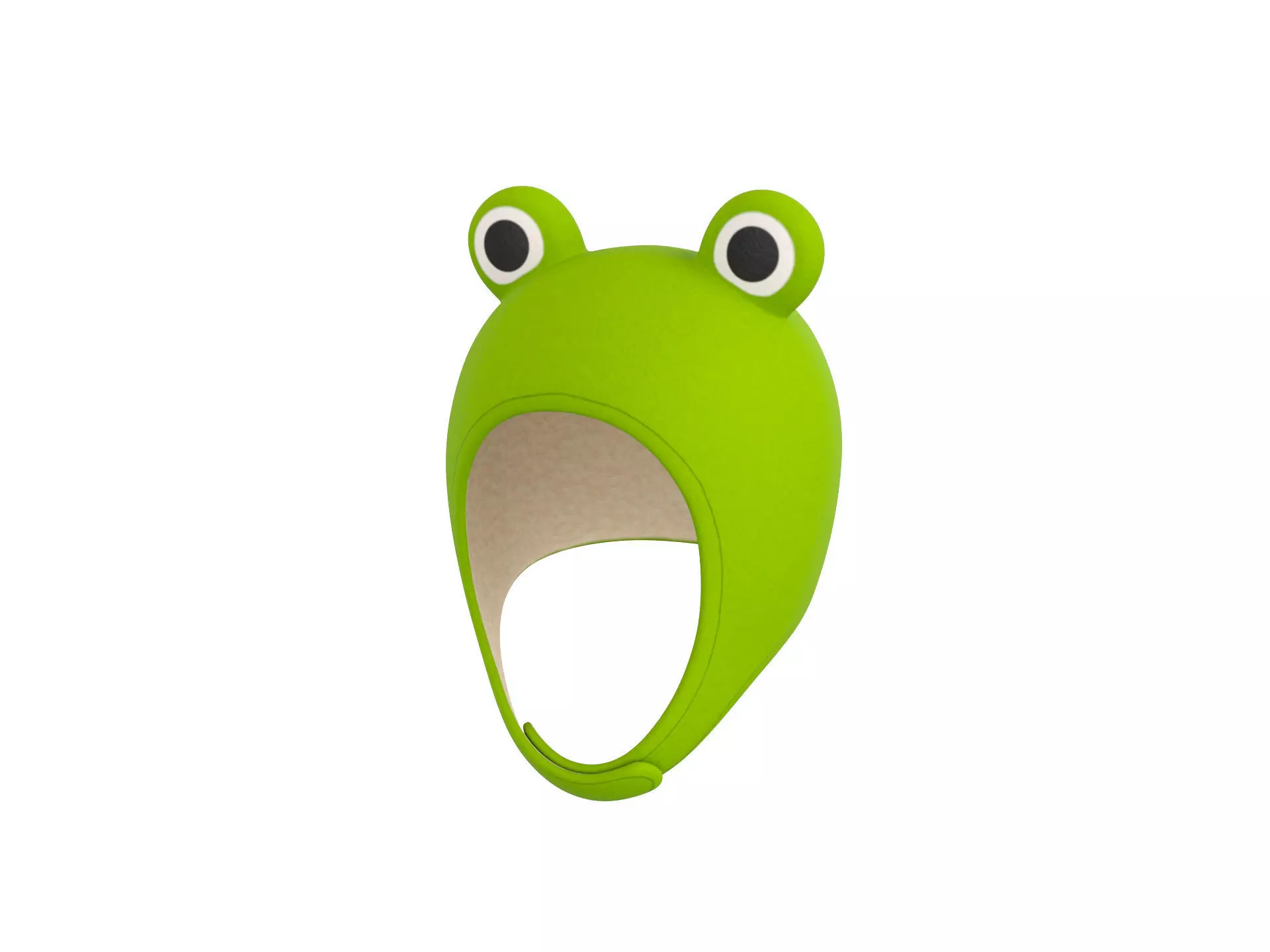 Frog Plush Hat 3D model